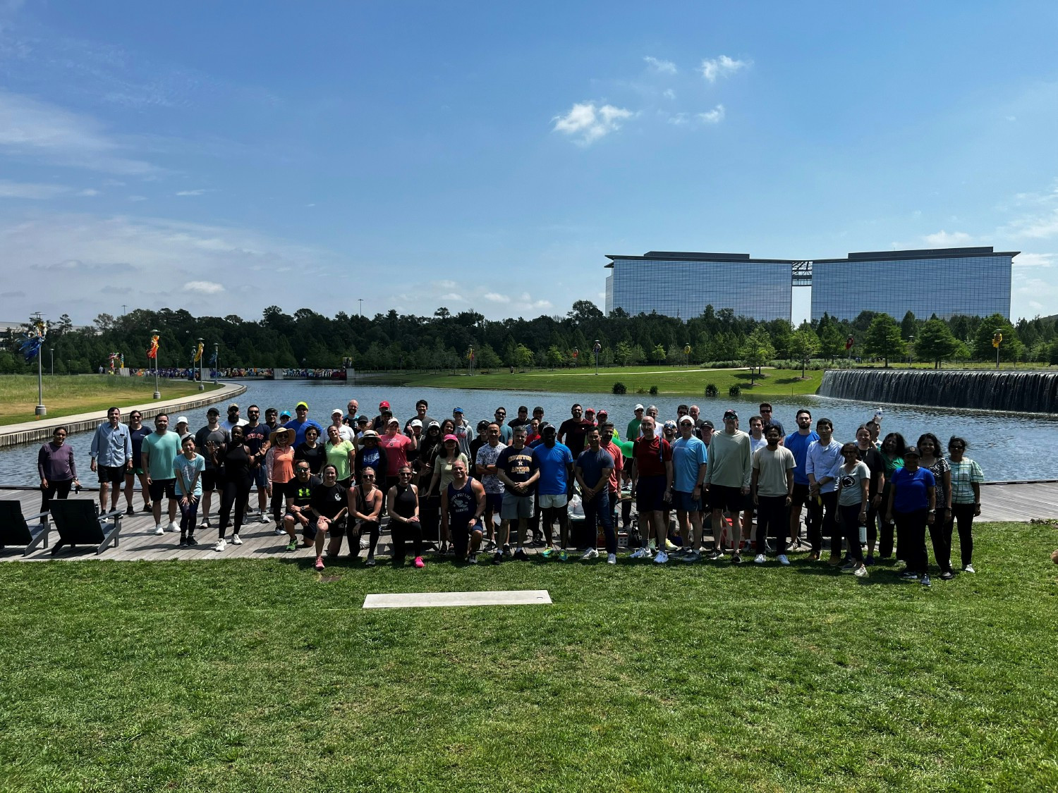 HPE team members in Houston, Texas participating in the Spring 5K Run/Walk.
